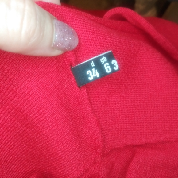 Love Moschino Red Ruffled Collar Sweater Dress - Picture 7 of 12